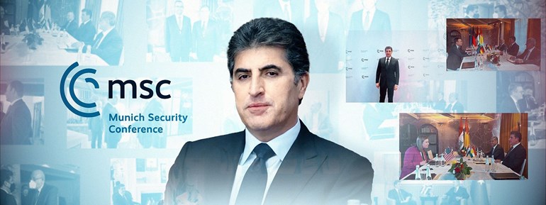 بەشێک لە کۆبوونەوەکانی سەرۆکی هەرێمی کوردستان لە میونشن