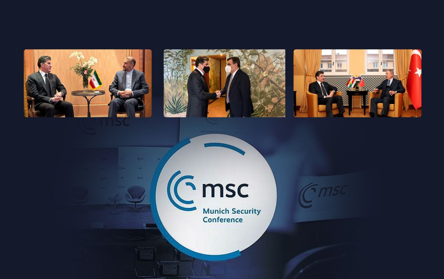 Başkan Neçirvan Barzani’den Münih’te diplomasi trafiği