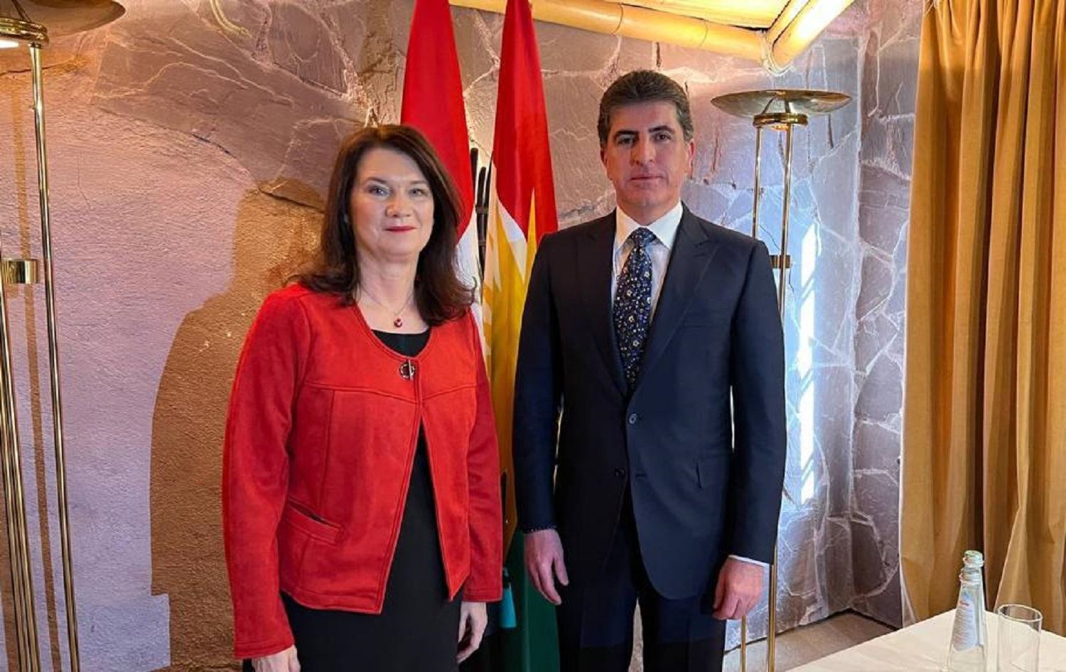 Wezîra Derve yê Swêdê: Pêwendiyeke min pir baş bi Nêçîrvan Barzanî re heye