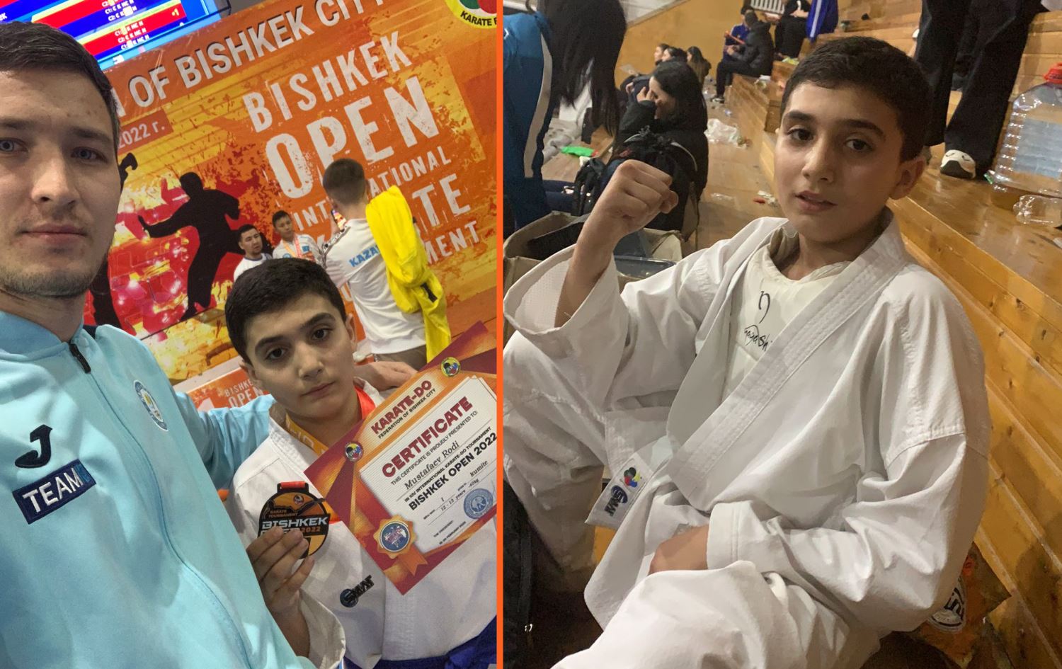 12 yaşındaki Kürt sporcu Rodi Mustafayev karate şampiyonu oldu