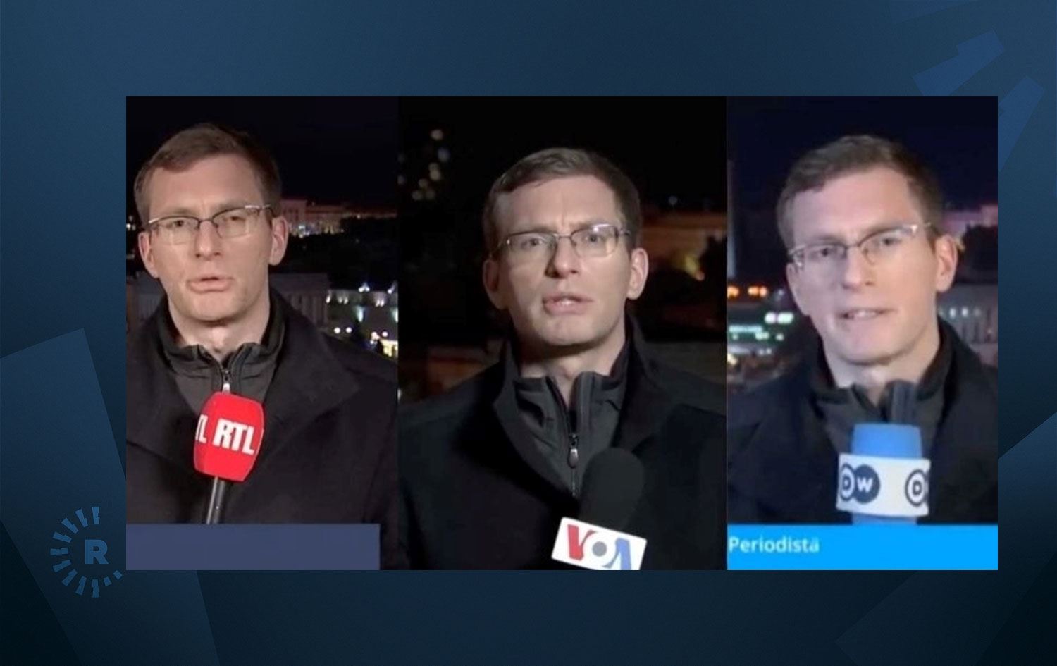 Yeteneği ile dikkat çeken muhabir: Altı dilde Ukrayna krizini anlattı