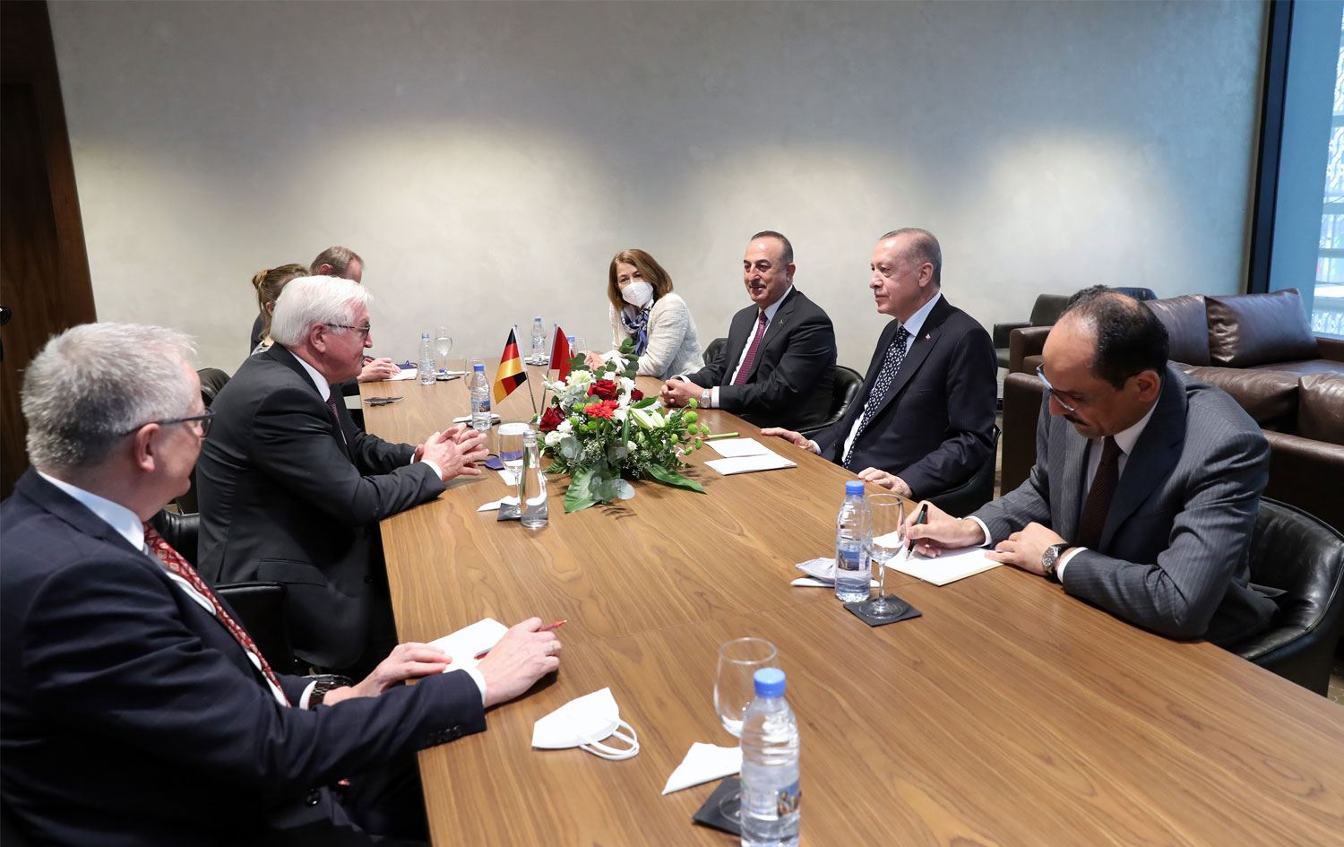 Erdoğan, Almanya Cumhurbaşkanı Steinmeier ile görüştü