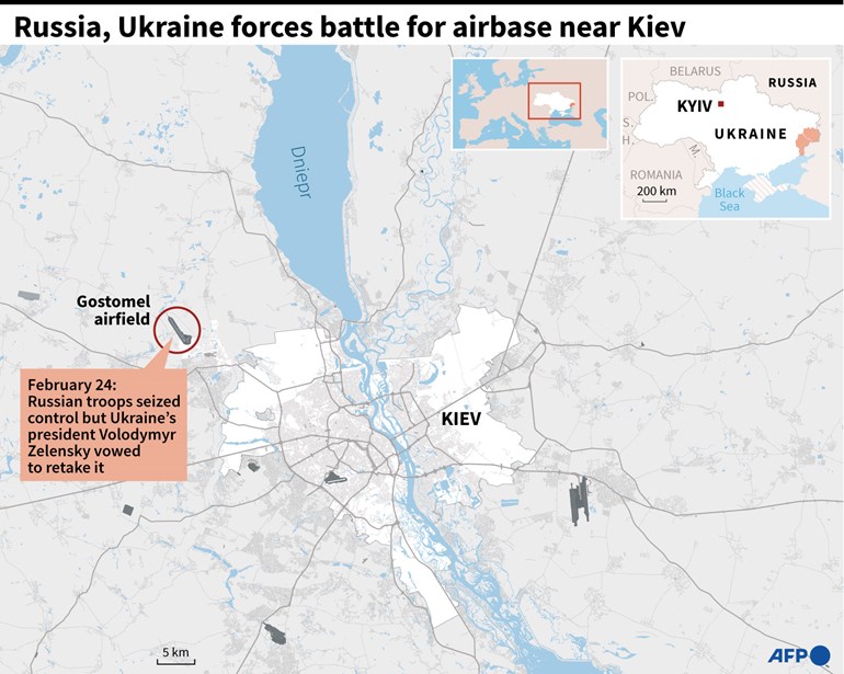 Kiev Rusya'nın kontrolüne geçebilir. AFP