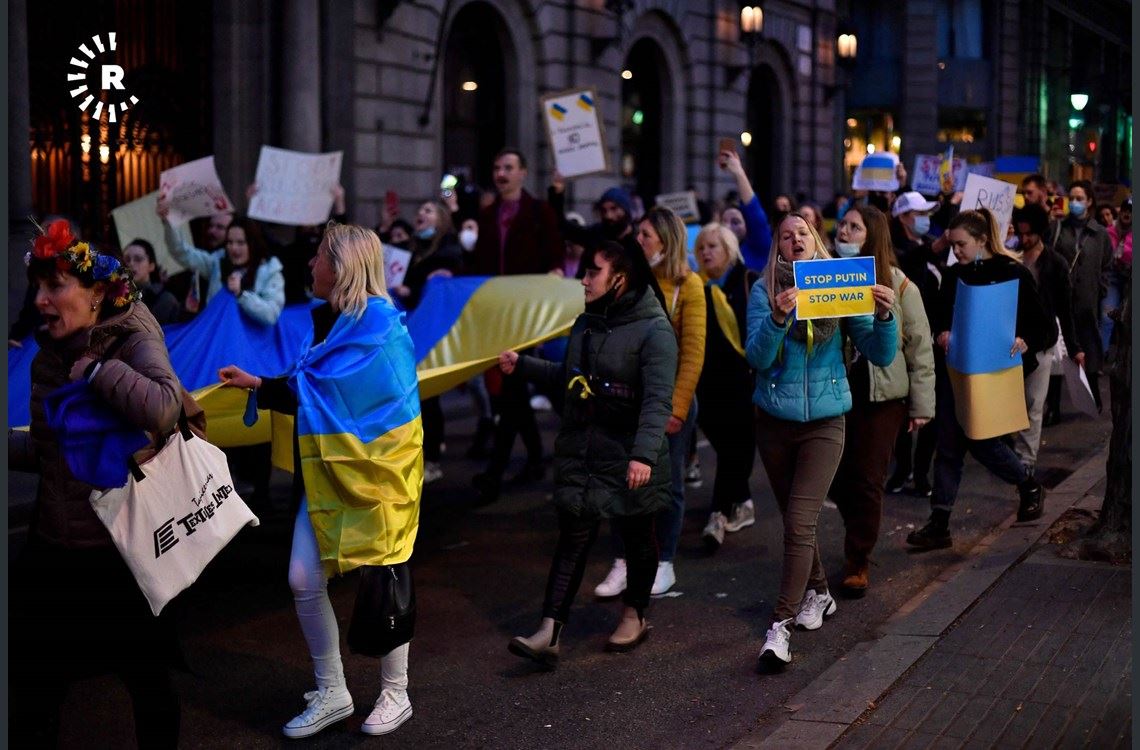 FOTO - Rusya’nın Ukrayna’ya müdahalesine karşı 'savaşa hayır' gösterileri