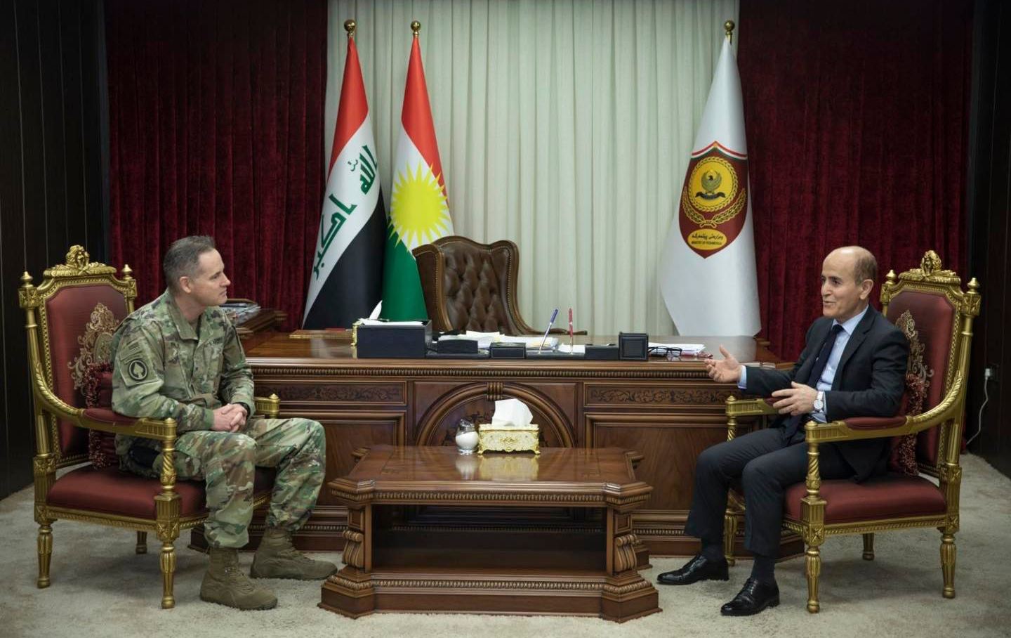 وەزیری پێشمەرگە بۆ هاوپەیمانان: گوشار بخەنە سەر عێراق بۆ ئەوەی لیوا هاوبەشەکان ئەرکدار بکات