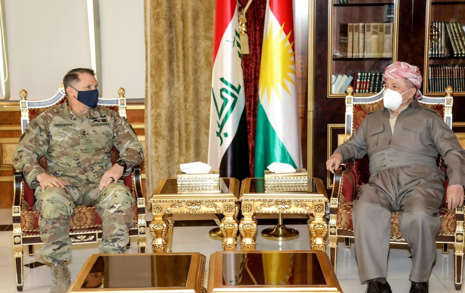 Serok Barzanî û fermandarê Hevpeymanan civiyan