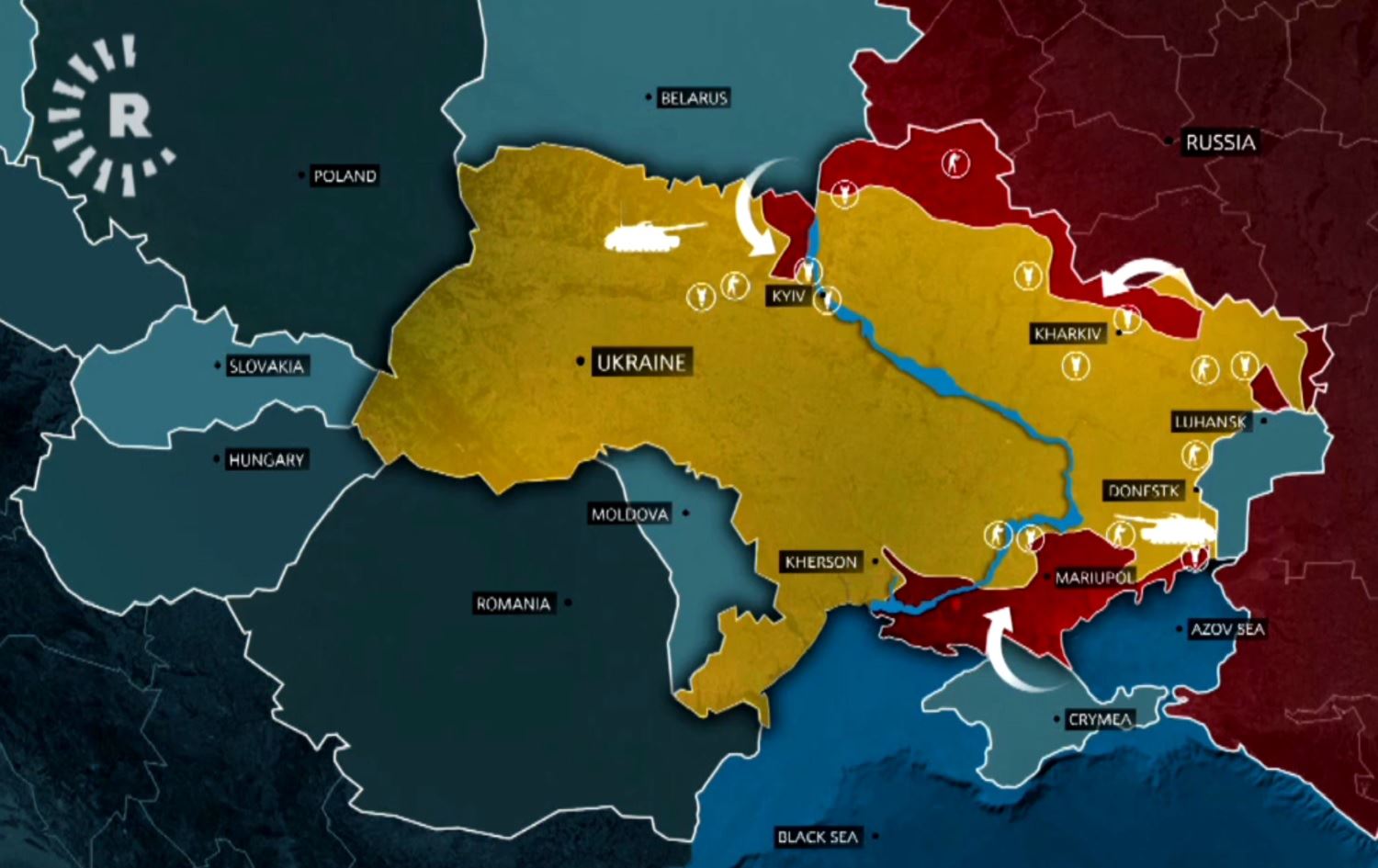 Hêzên Rûsyayê nêzî Kievê dibin