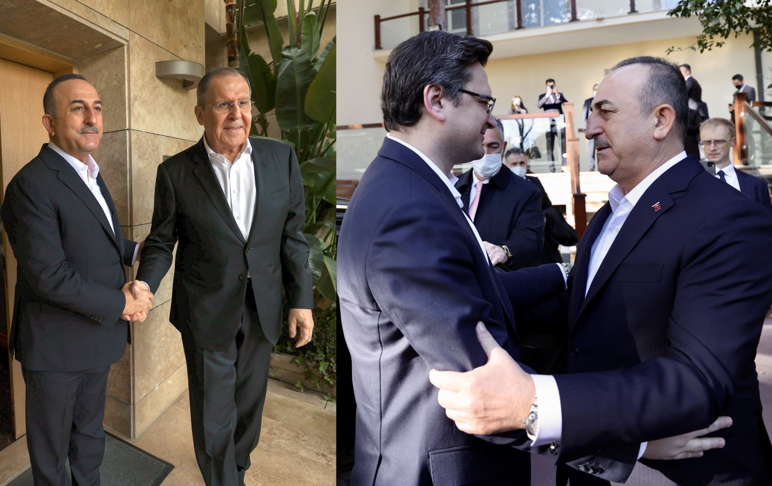 Çavuşoğlu, Kuleba ve Lavrov ile Antalya'da görüştü