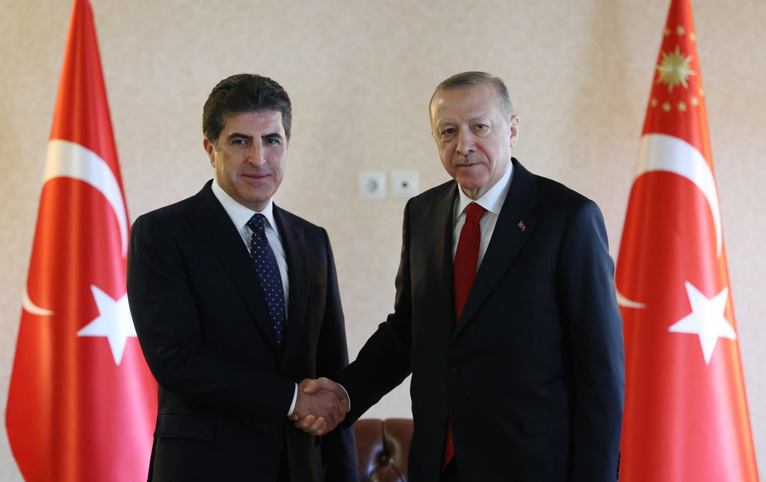 President Barzani meets with Erdogan in Antalya