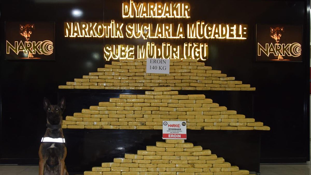 Diyarbakır’da son 10 yıldaki en yüksek miktarda eroin ele geçirildi