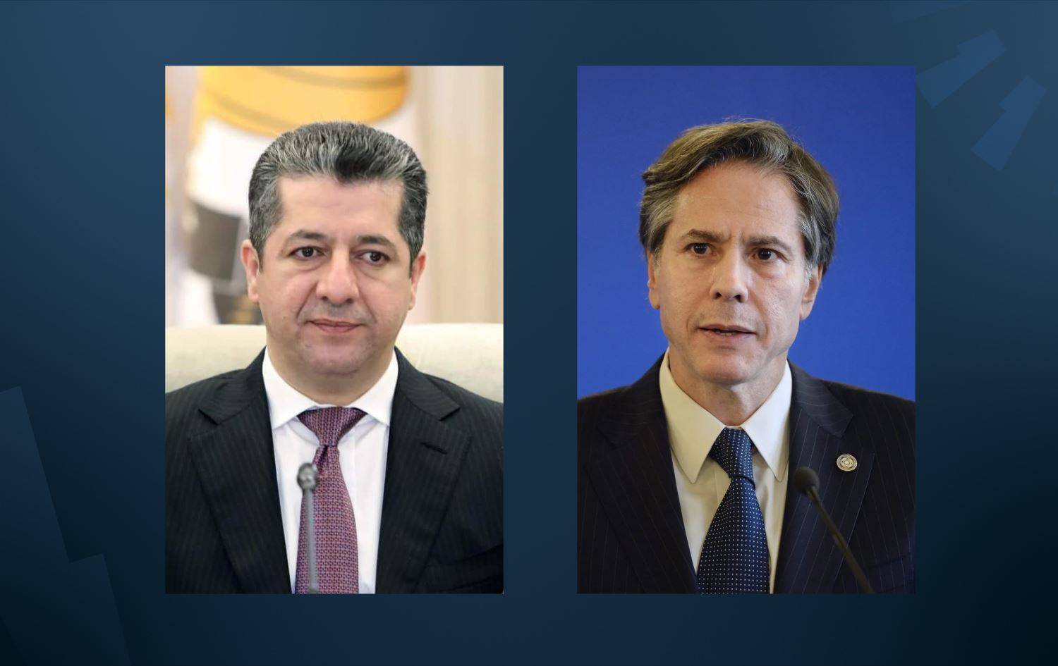 Blinken: Me li gel Mesrûr Barzanî behsa yekrêziya Kurdan kir