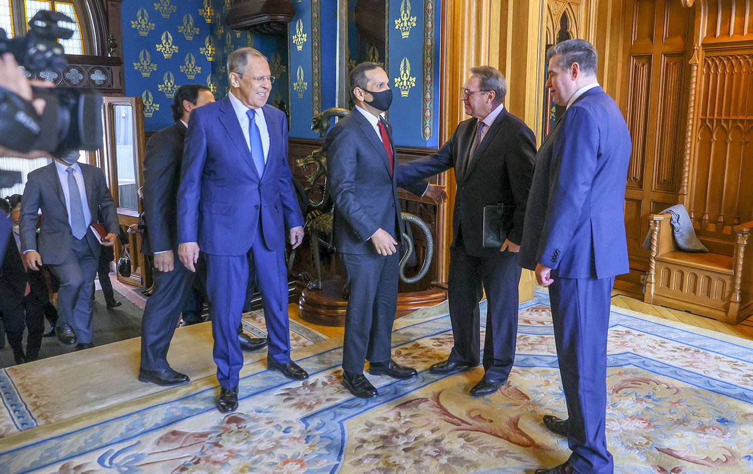 Katar Dışişleri Bakanı Al Sani, Moskova'da Lavrov’la buluştu