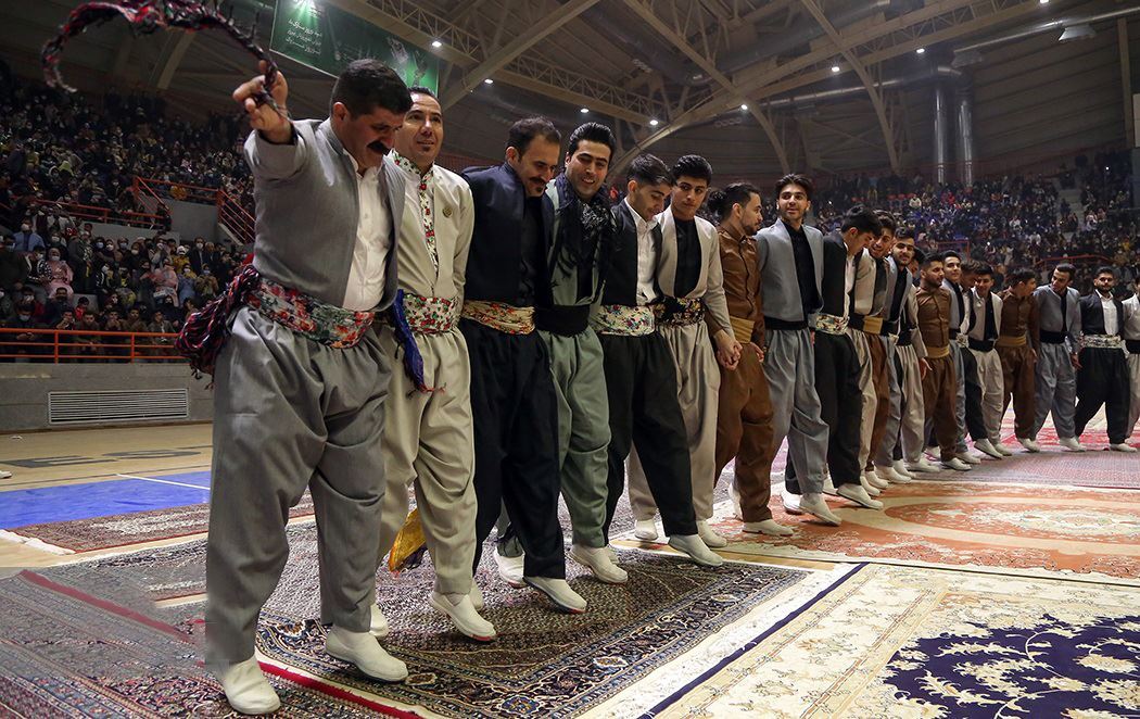 Li Rojhilatê Kurdistanê ji bo ahengên Newrozê merc hat danîn