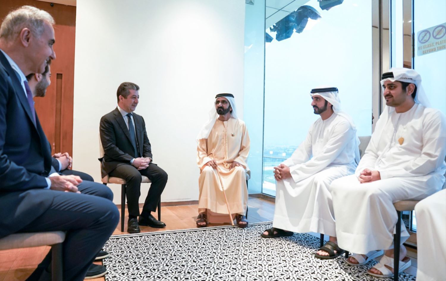 Mesrur Barzani, Dubai Emiri Şeyh Maktum ile görüştü