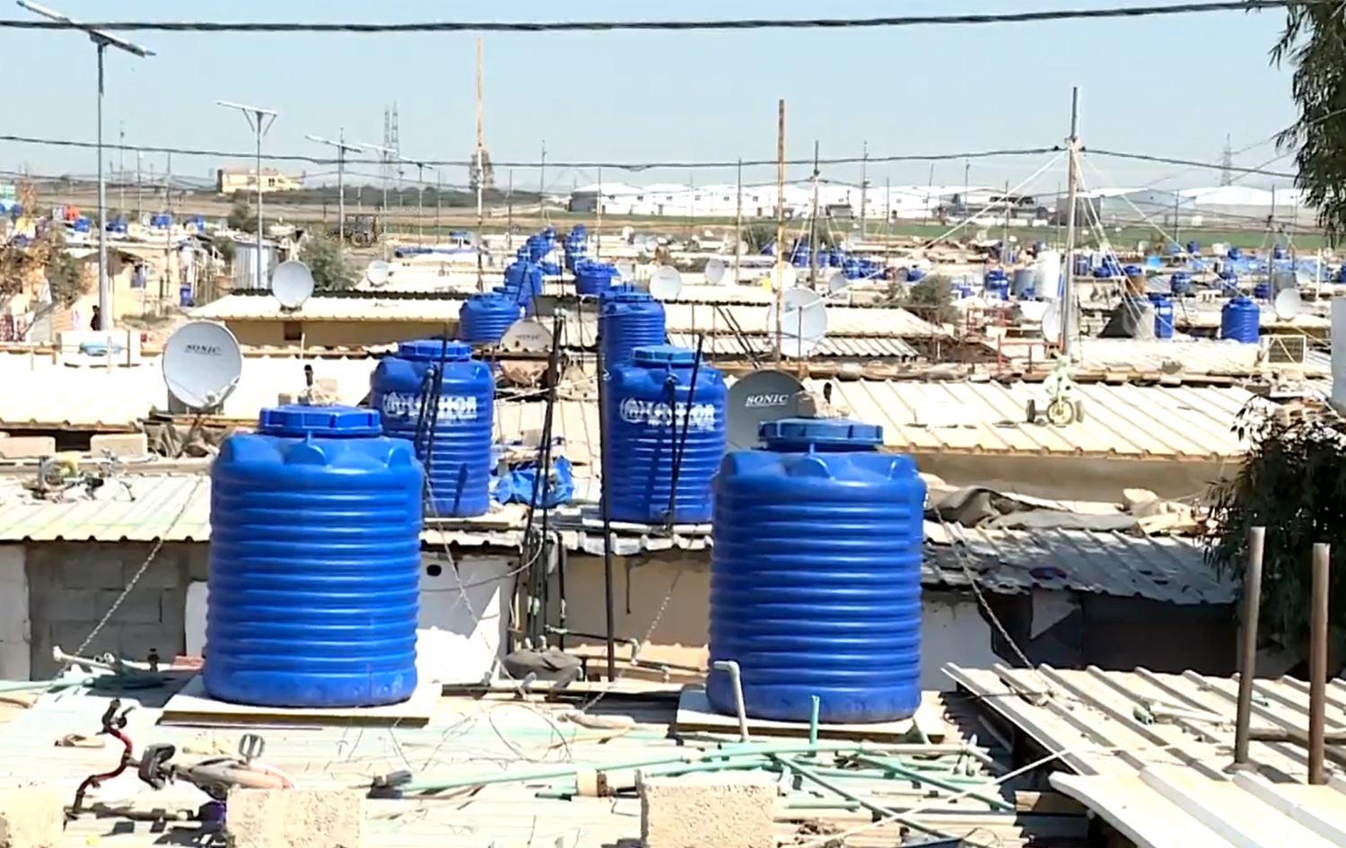 Pirsgirêka avê li kampa Qûştepe