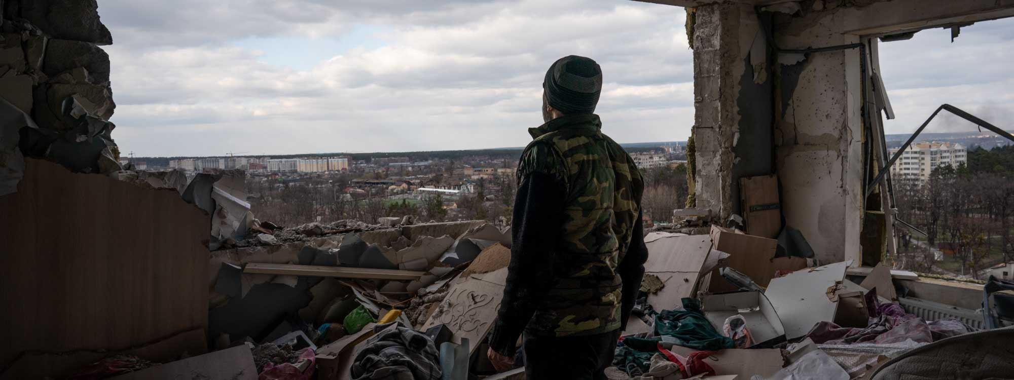 Bucha ya wêran piştî vekişîna Rusyayê