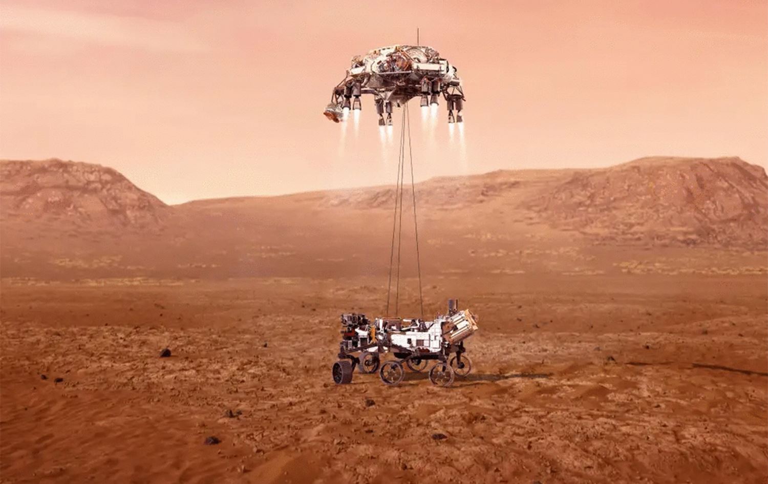 Li Marsê deng hêdî ye