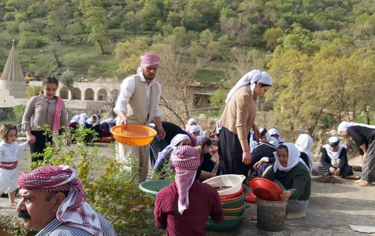 دروستکردنی زەیتی زەیتوون لە پەرستگەی لالش دەستیپێکرد