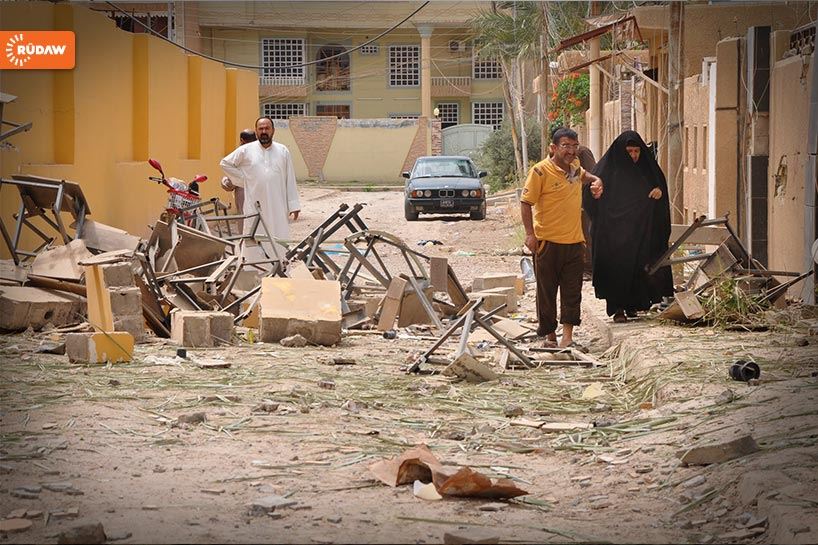 Bombardımandan  sonra Felluce...