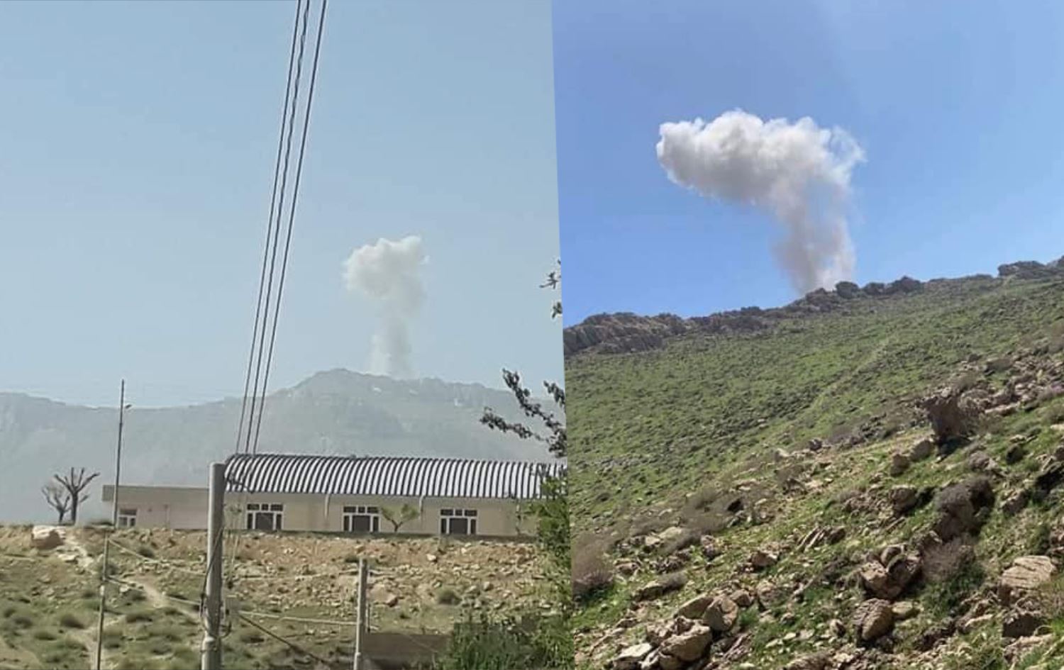 فڕۆکەی جەنگی بۆردوومانی سنووری قەزای ماوەت دەکات