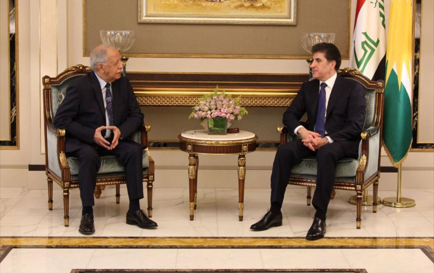 نێچیرڤان بارزانی و فەخری کەریم تاوتوێی هەوڵەکانی هەڵبژاردنی سەرۆککۆماری عێراق دەکەن