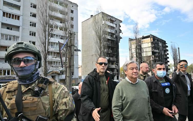 Di serdana Sekreterê Giştî yê NY de Rûsyayê Kyiv bombebaran kir