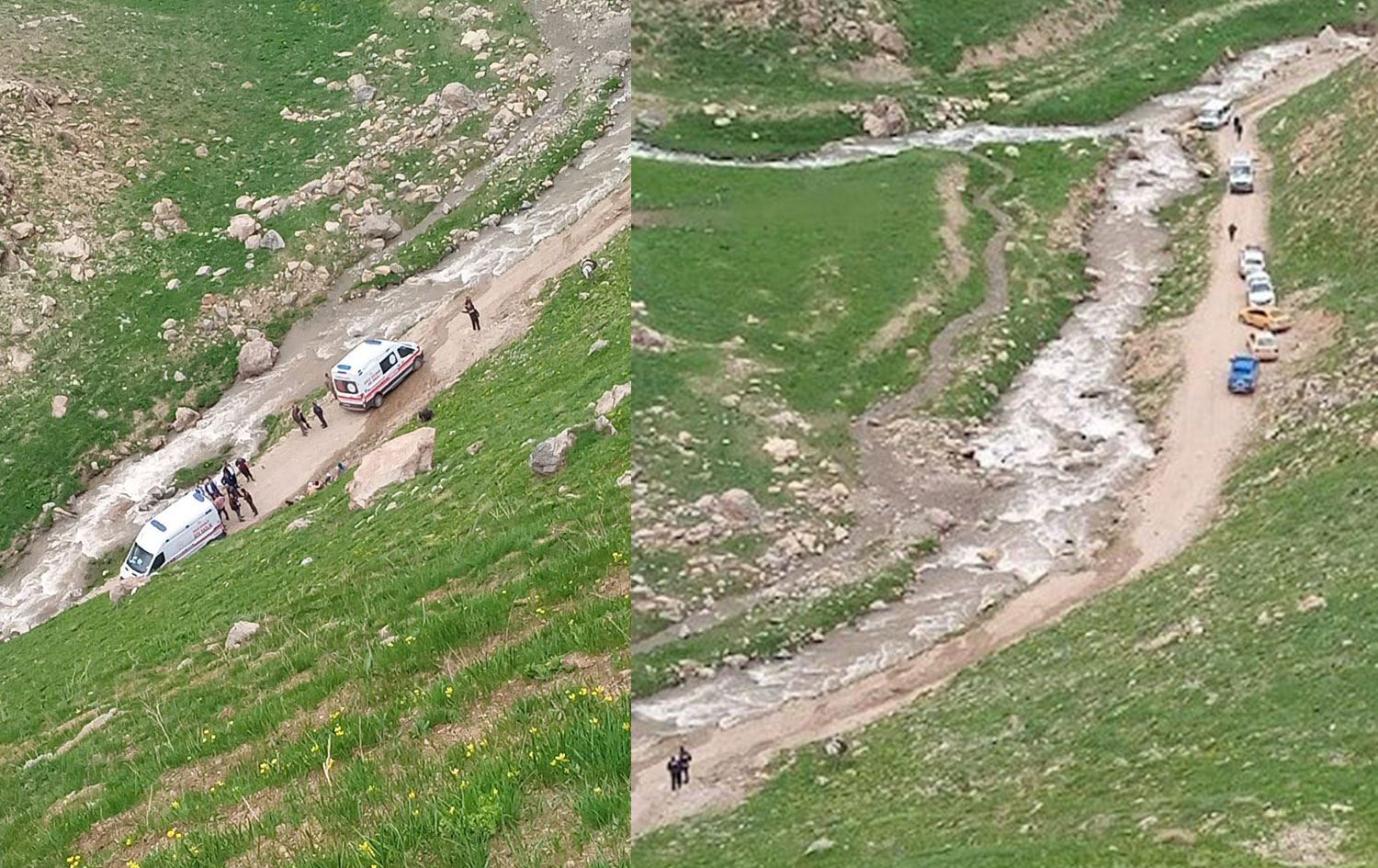 Hakkari'de pancar toplarken dağdan düşen kadın hayatını kaybetti