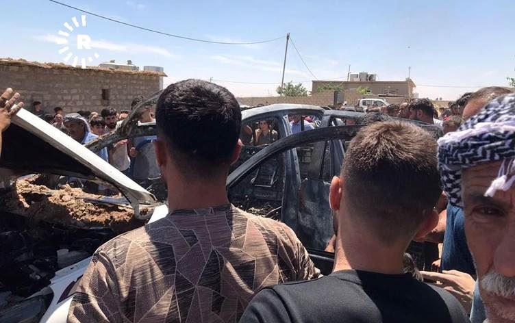 Mahmur Kampı'nda SİHA'lar bir otomobili hedef aldı