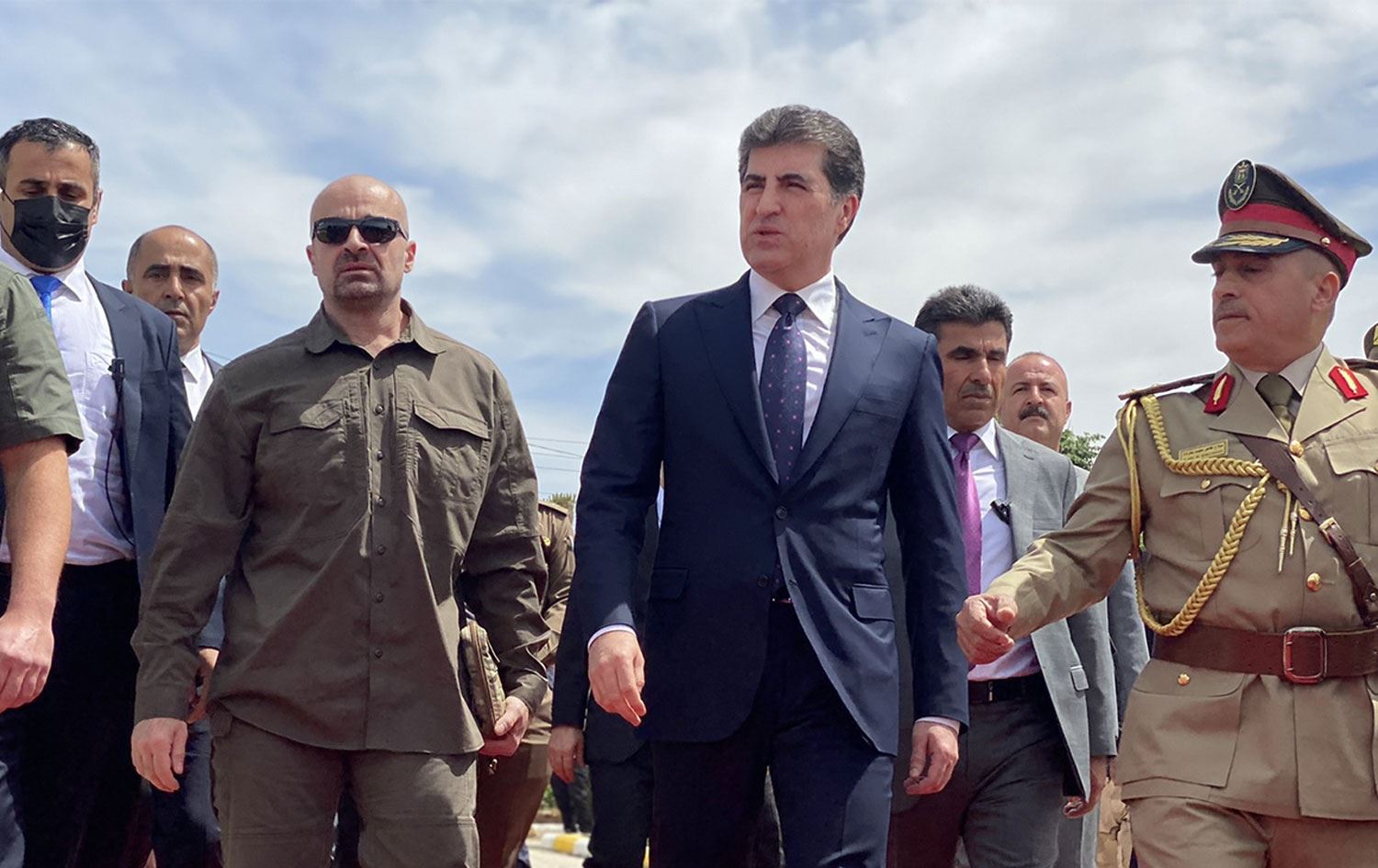 Başkan Neçirvan Barzani, Süleymaniye'deki askeri akademinin mezuniyet töreninde