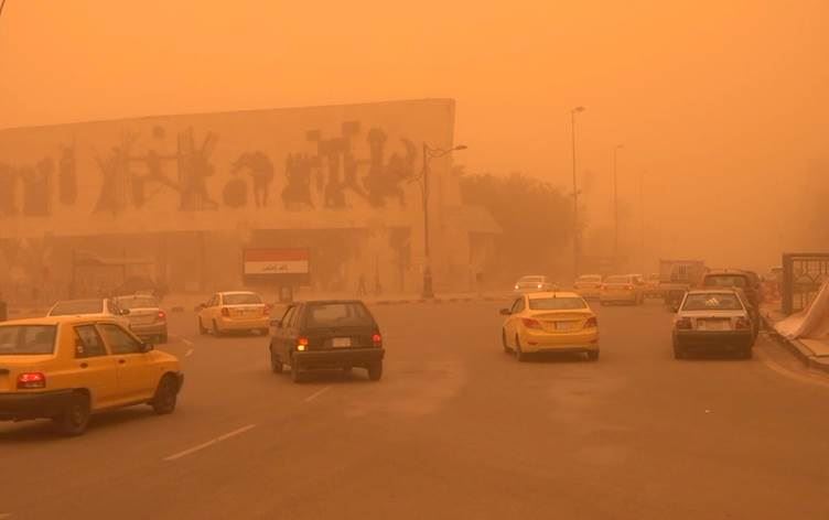 Kürdistan Bölgesi ve Irak toz bulutu altında