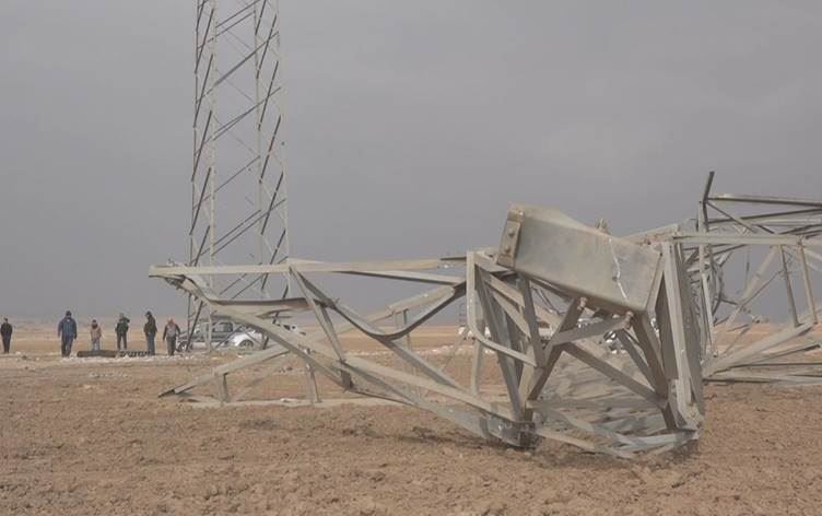 Pêla tozbarînê li Hesekê bû sedema qutbûna elektrîkê
