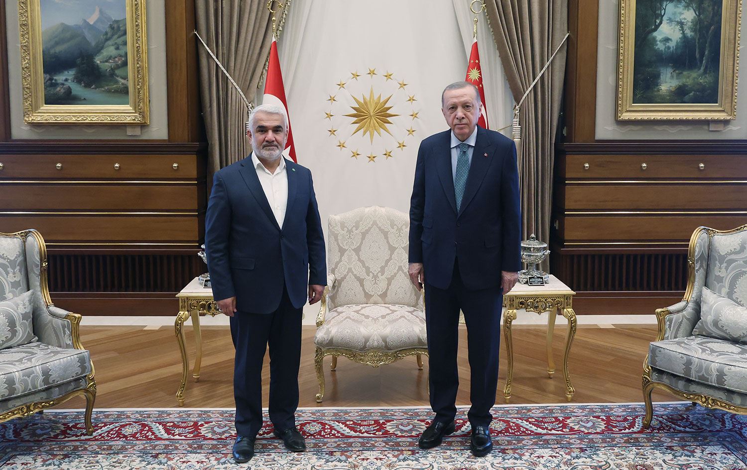 HÜDA PAR Genel Başkanı Yapıcıoğlu, Erdoğan ile görüştü