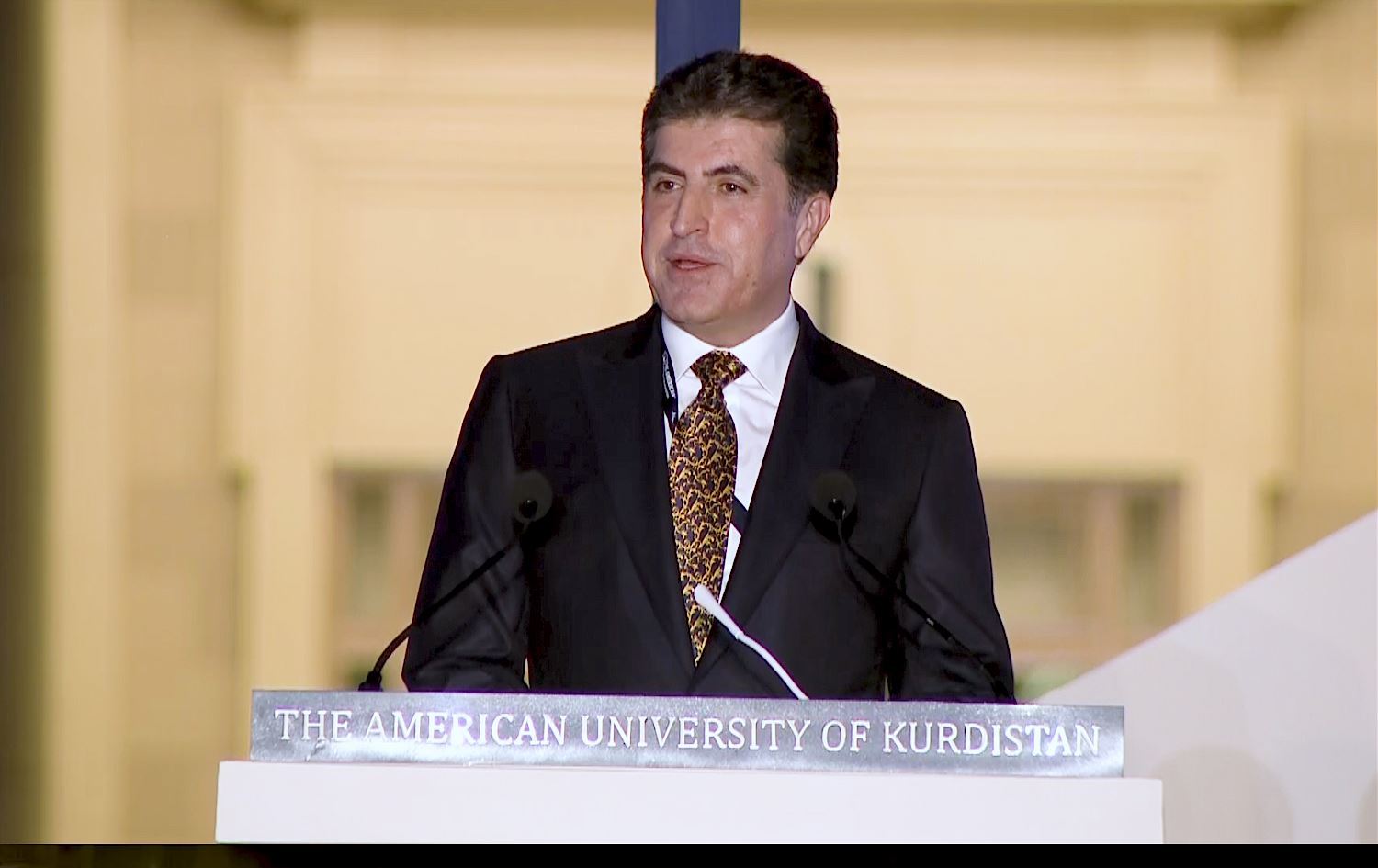 Nêçîrvan Barzanî bo derçûyên Zanîngeha Amerîkî ya Kurdistanê: Hûn serkirdeyên paşeroja vî welatî ne