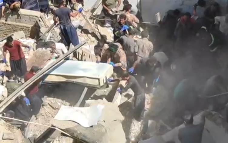 Li Kirmaşan ji ber teqîna boriya gazê 2 kesan canê xwe ji dest dan