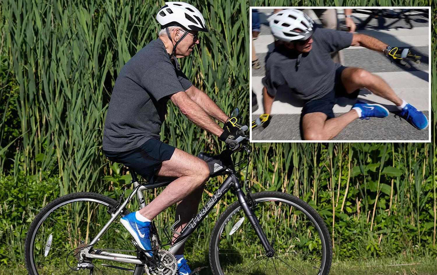 ABD Başkanı Biden, bisikletten düştü