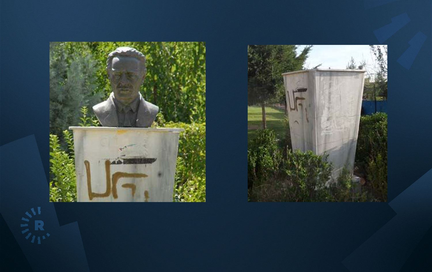 Êlih: Peykerê helbestvanê Kurd Cegerxwîn ji cihê xwe hat rakirin