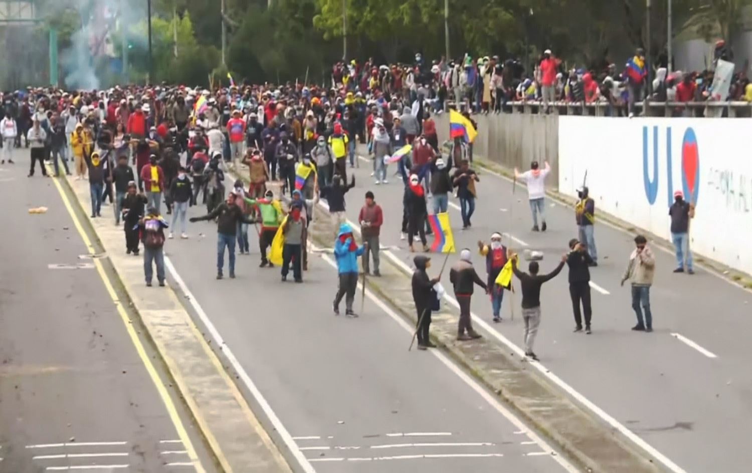 لە ئێکوادۆر خۆپێشاندانەکان دژ بە گرانی بەردەوامن