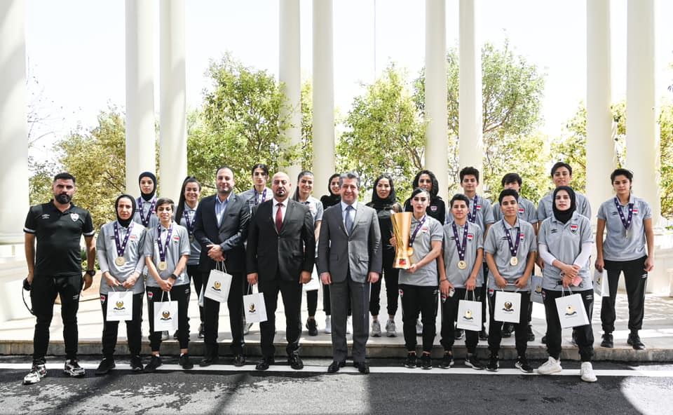 سەرۆکوەزیرانی کوردستان پێشوازی لە پاڵەوانانی رۆژئاوای ئاسیا دەکات