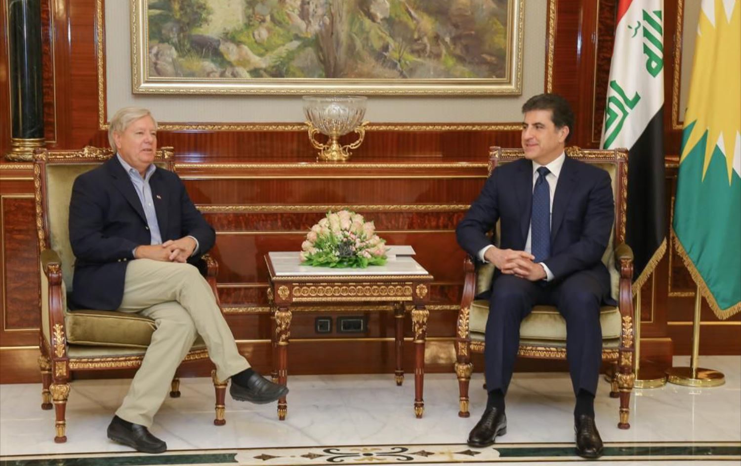 Nêçîrvan Barzanî û Lindsey Graham Pirsa Kurd li Sûriyê gotûbêj kirin