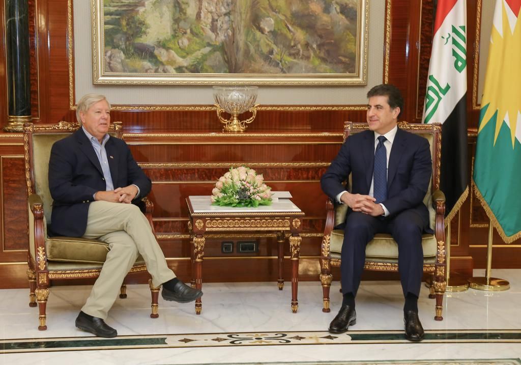President Barzani discusses ISIS with senator Lindsey Graham