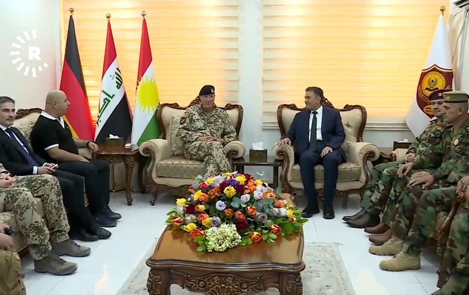 Şandeke Wezareta Berevaniya Almanyayê û Wezareta Pêşmerge civiyan