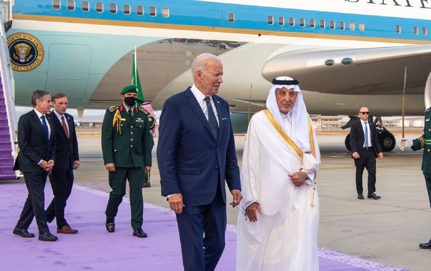ABD Başkanı Joe Biden Suudi Arabistan'a ulaştı