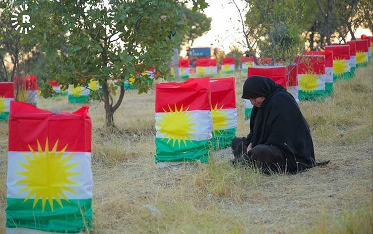 Cenazeyên 100 qurbaniyên Enfala Barzaniyan dê bo Kurdistanê werine vegerandin