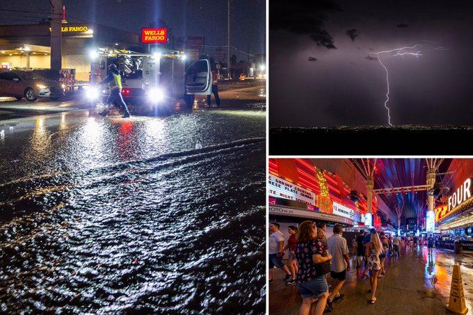 ABD'de sel felaketi: 15 kişi öldü, Las Vegas sular altında kaldı