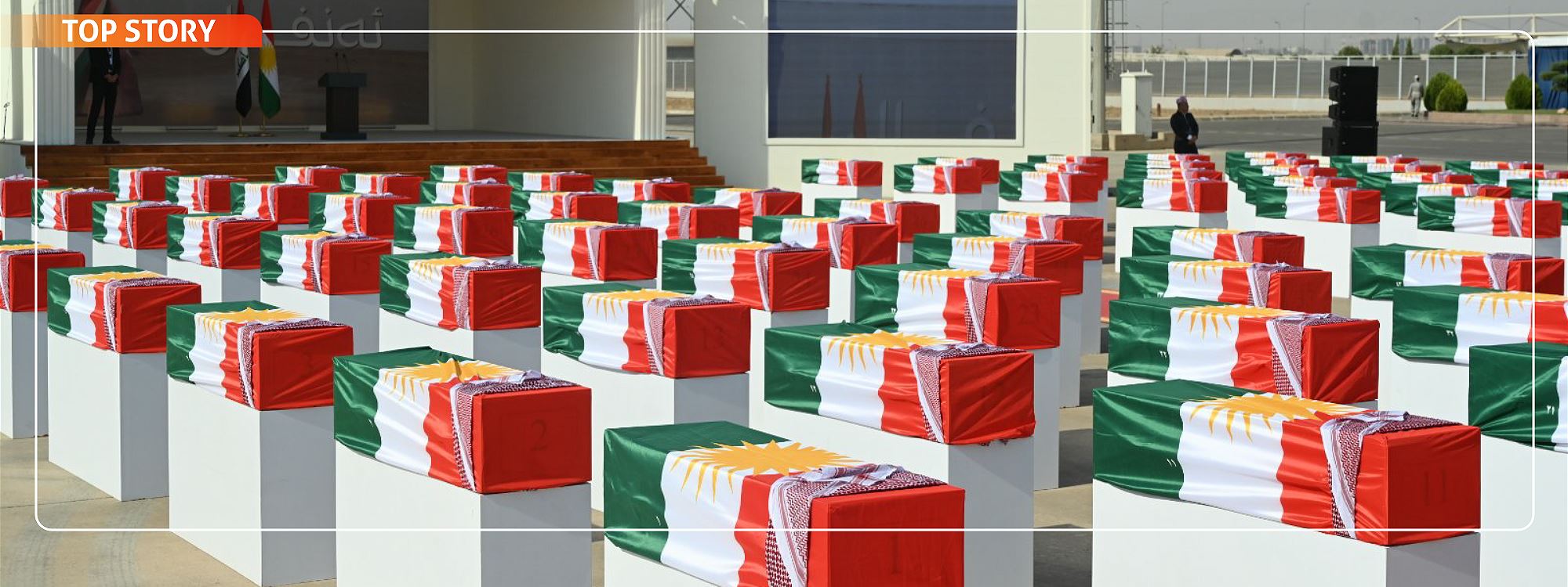 FOTO - Barzan Enfali'nin kurbanları için Erbil'de tören düzenleniyor