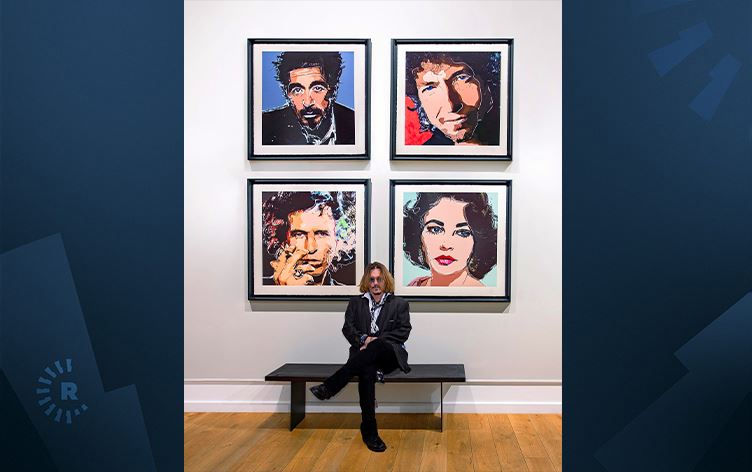 جۆنی دێپ چوار تابلۆ بە 3.5 ملیۆن دۆلار دەفرۆشیت