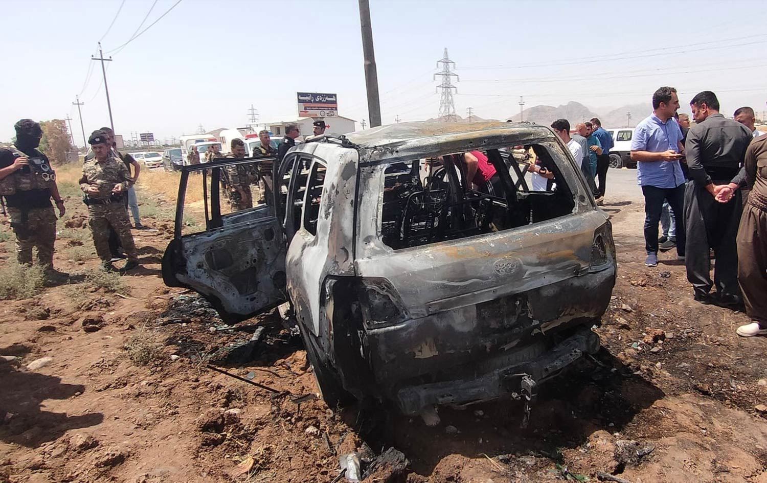 Süleymaniye’de bir araca SİHA saldırısı