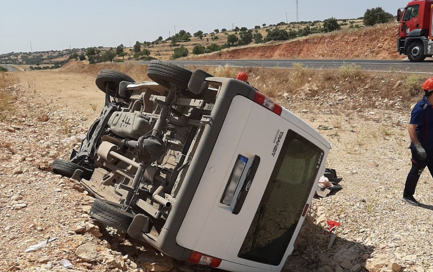 ADIYAMAN - Tarım işçilerini taşıyan minibüs devrildi