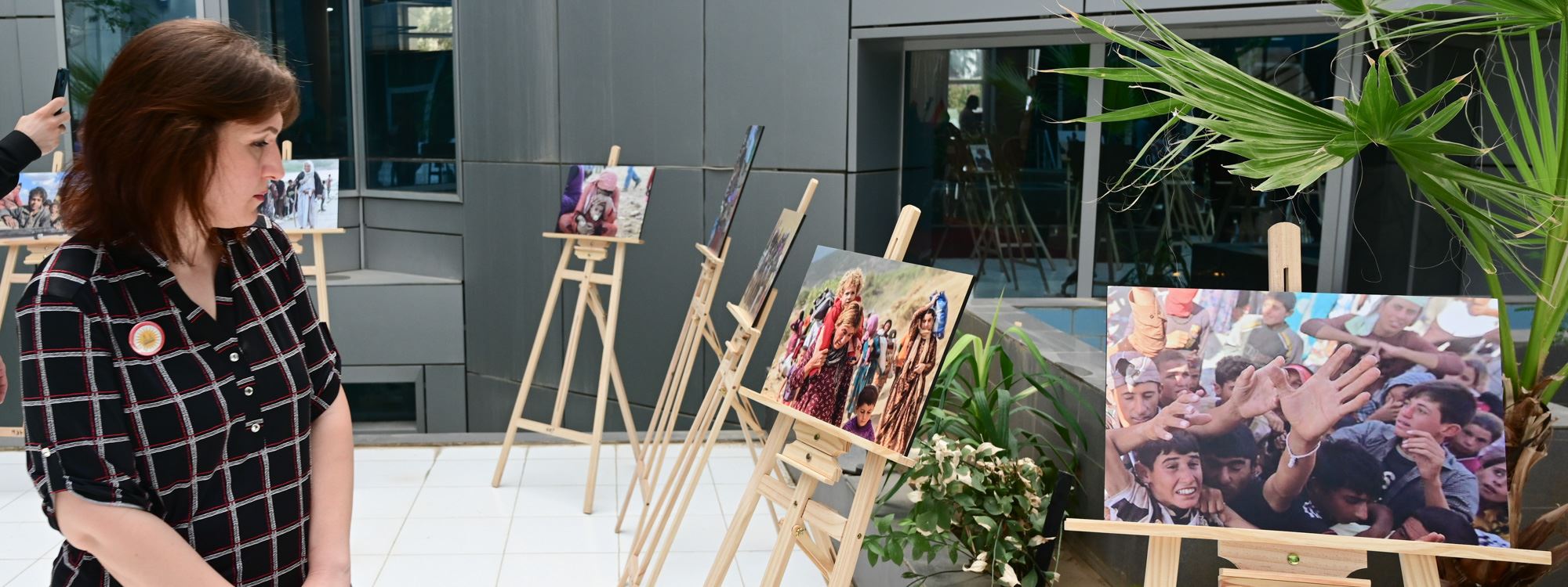 WÊNE - Li Hewlêrê pêşangeheke wêneyan li ser Komkujiya Kurdên Êzidî hat vekirin