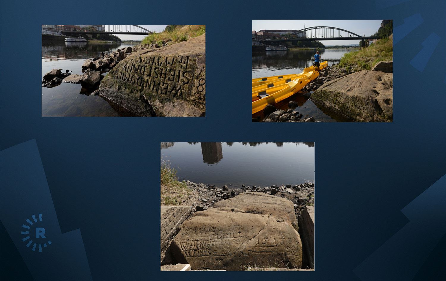 AVRUPA - 600 yıllık 'Açlık kayaları' yeniden ortaya çıktı